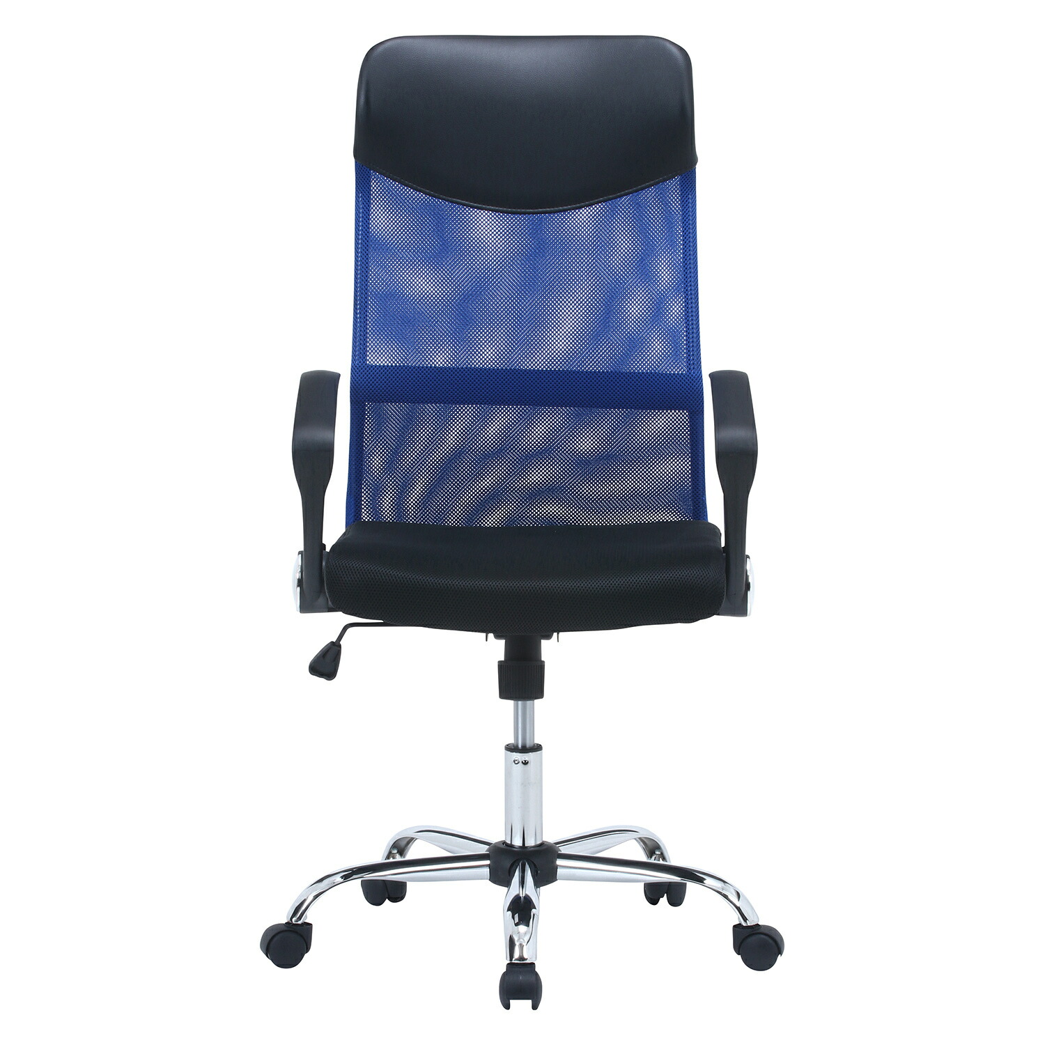 楽天市場】【不二貿易】メッシュハイバックチェアー HF-98BL ブルー