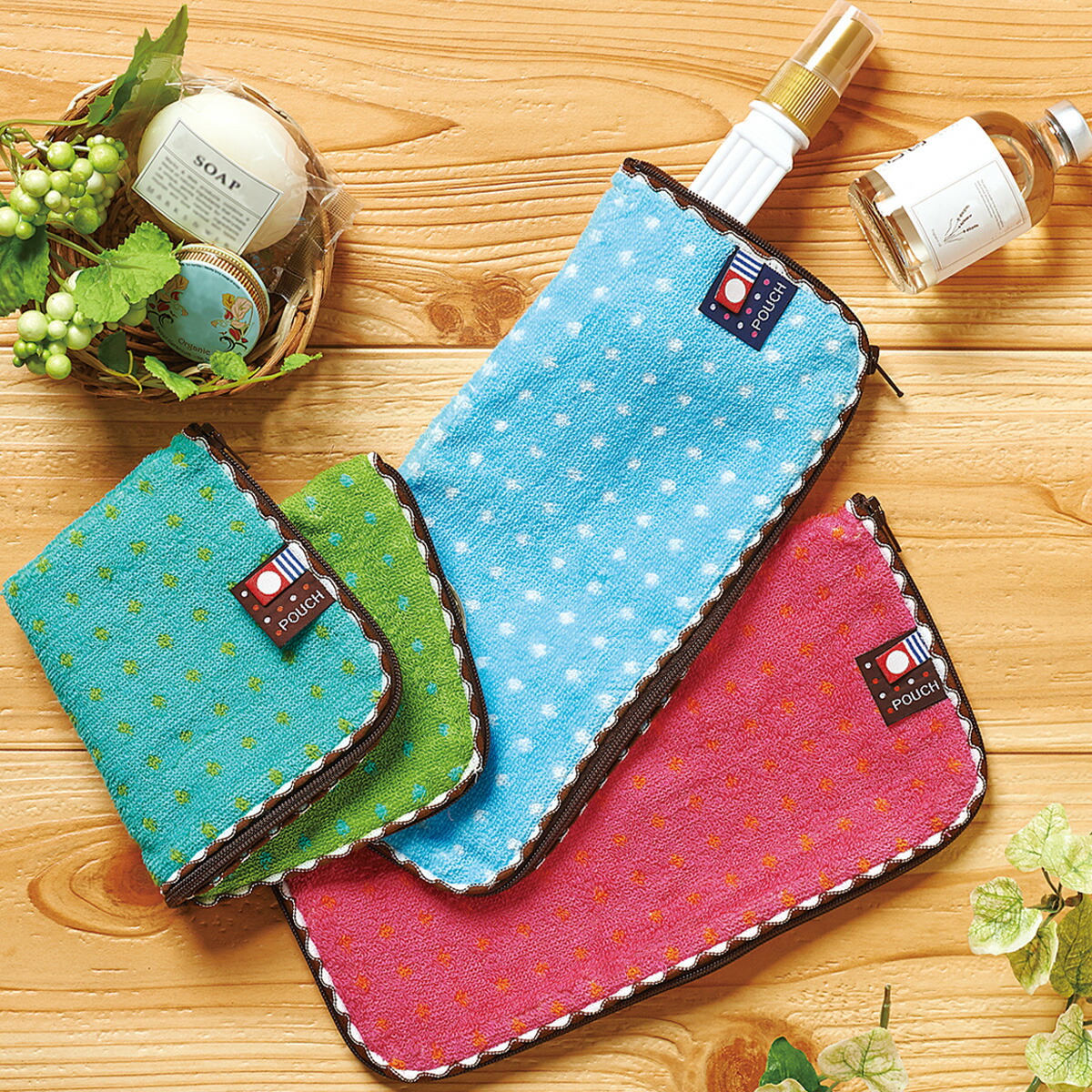 楽天市場】どっとポーチ 今治 | ポーチ 小物入れ 定番 タオルポーチ