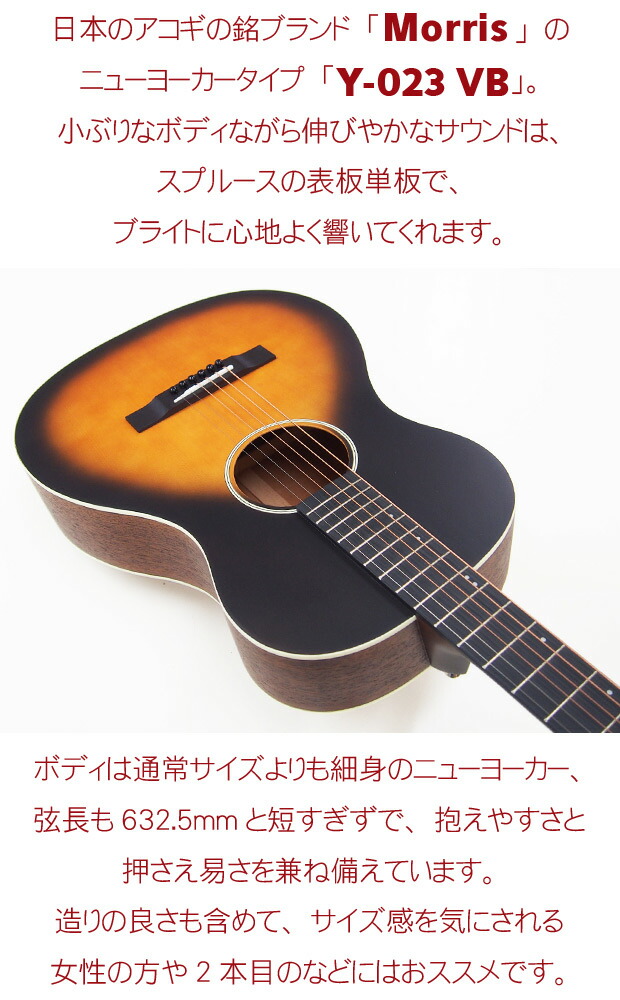 楽天市場】モーリス アコースティックギター Morris Y-023 MH アコギ