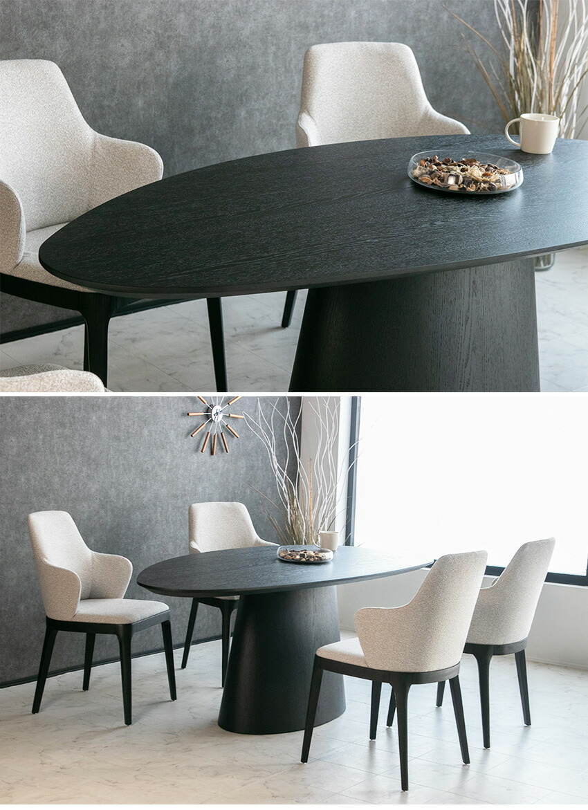 楽天市場】ダイニングテーブルセット 4人掛け 4人用 5点セット 楕円