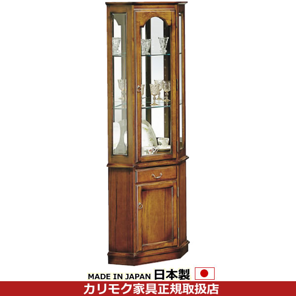 楽天市場】カリモク 飾り棚 コロニアル 隅飾り棚 キュリオケース 幅