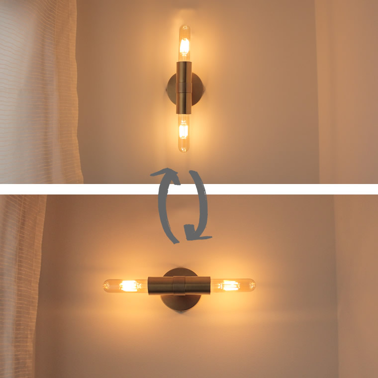 楽天市場】E26 デュアルブラケットライト 2灯 ウォールライト ウォール