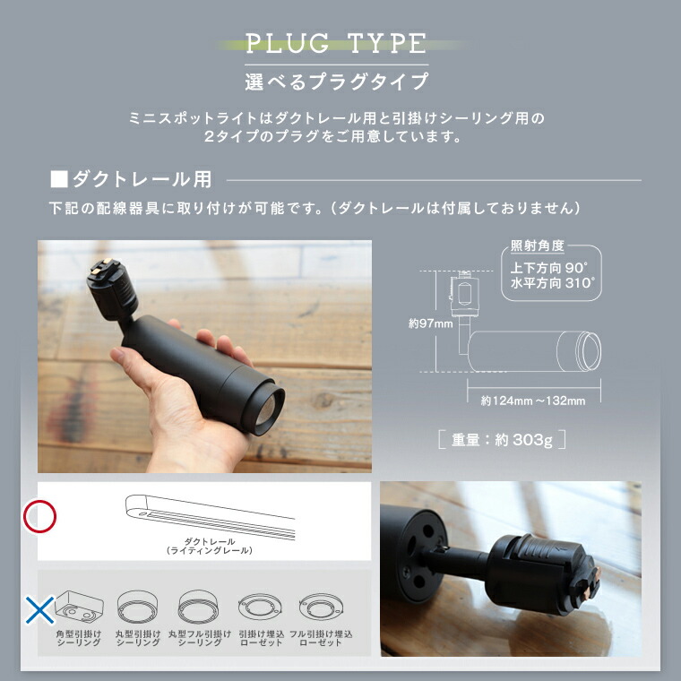 楽天市場】単品 エジソンスマート ミニスポットライト ビーム角調節