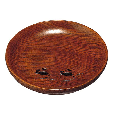 楽天市場】銘々皿 木製 お正月 銘々皿 漆塗り 円形【φ13.2cm】木製 4.5