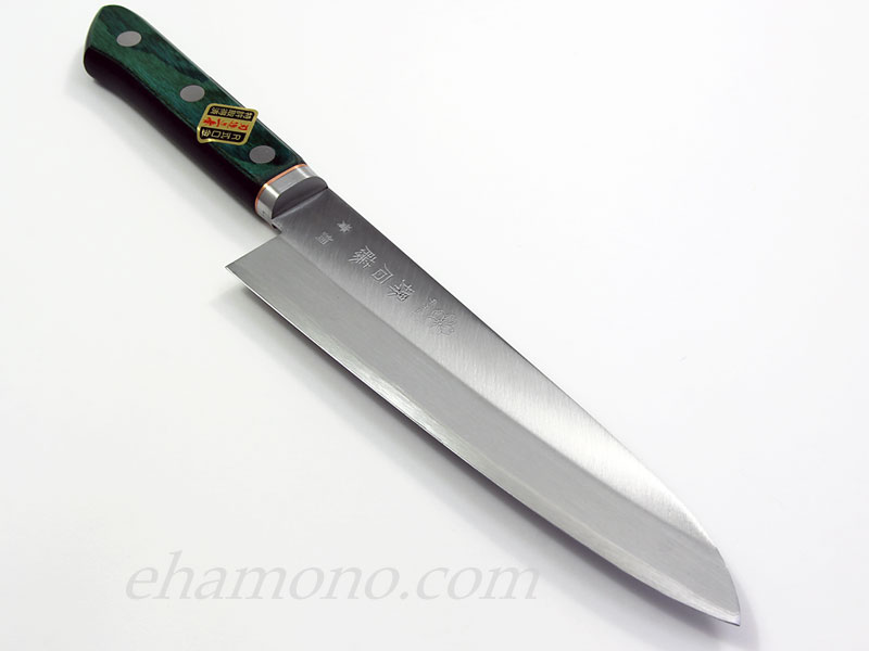 楽天市場】堺石藤 青鋼本割込 牛刀型包丁 : e刃物.com楽天店