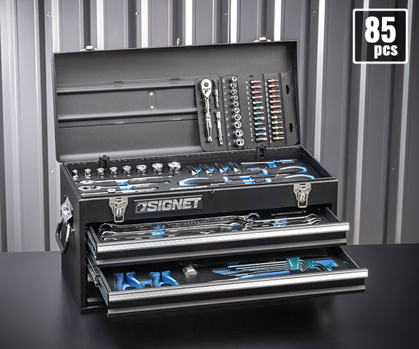 楽天市場】シグネット 800S-8525MBK 9.5SQ 85PCツールセット マット