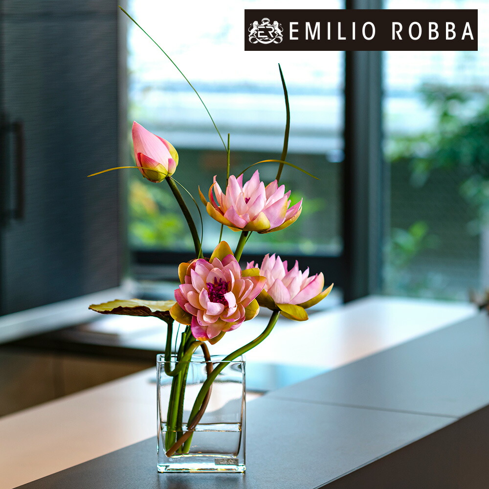 楽天市場】造花 ハス 蓮 スイレン ロータスpk-4L インテリア