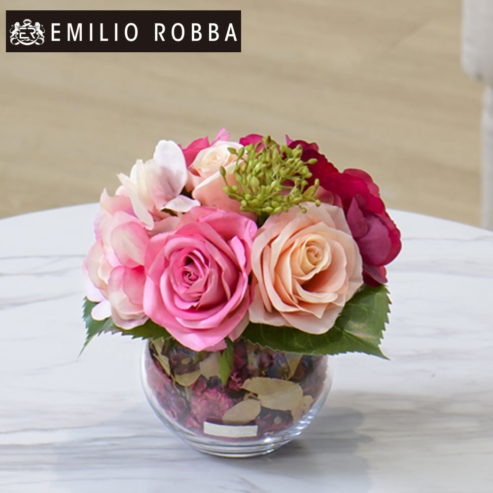 楽天市場】造花 薔薇 バラ ローズポプリアレンジSS-lp アレンジメント