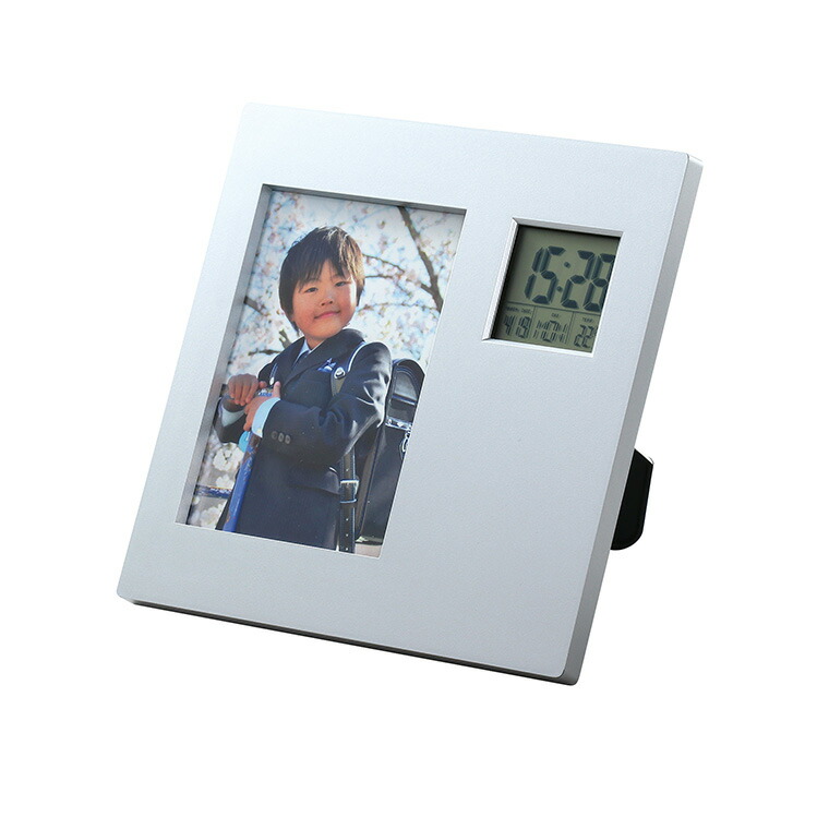 楽天市場】2WAYフォトフレームクロック 1個入 / 写真立て 写真フレーム