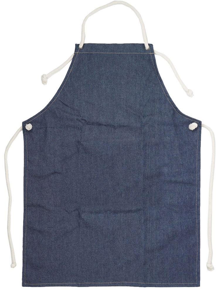 楽天市場】デニム エプロン ポケット無し ロープ式 ぶ厚い 丈夫 男女