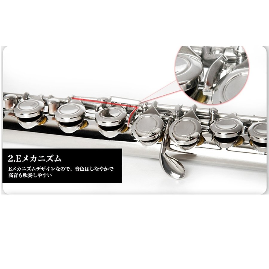 楽天市場】＼ 楽天1位 ／ フルート 初心者 ハードケース セット 楽譜 C