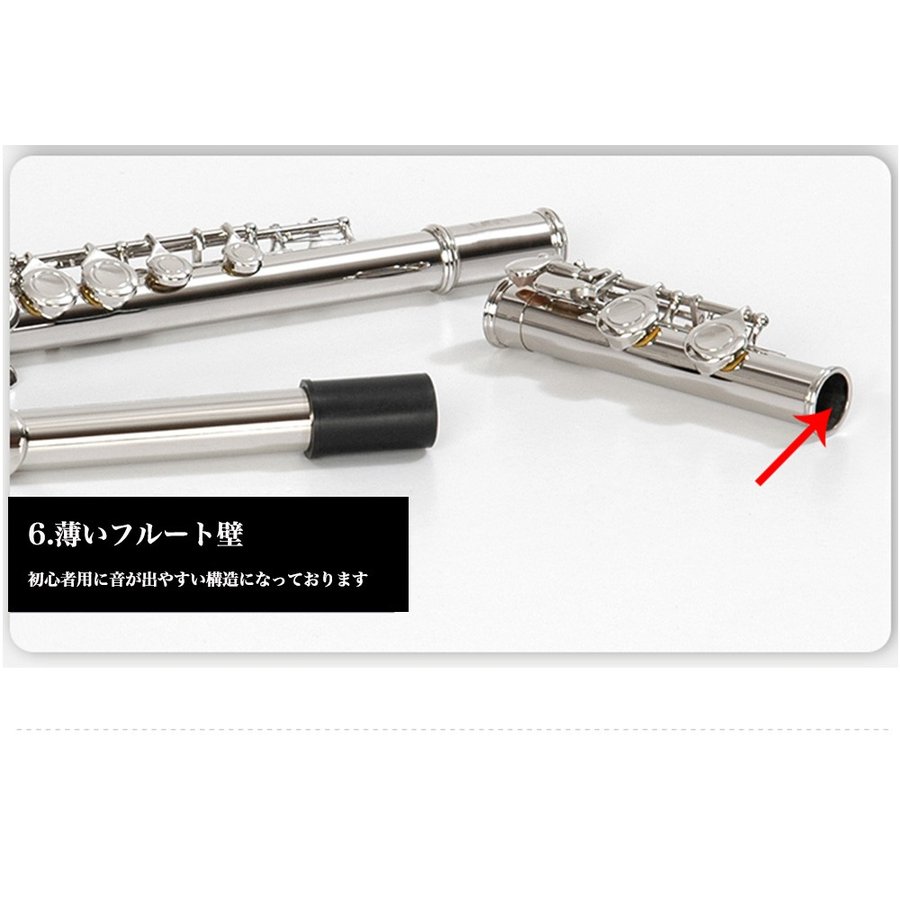 楽天市場】＼ 楽天1位 ／ フルート 初心者 ハードケース セット 楽譜 C