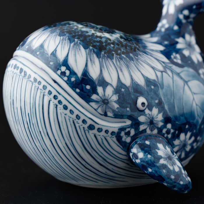 楽天市場】【ふるさと納税】【波佐見焼】染付 クジラ インテリア