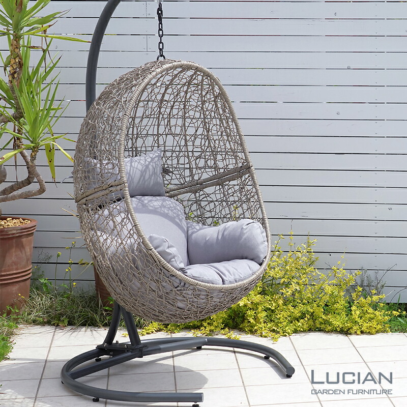 楽天市場】【ふるさと納税】ハンギングチェア エッグ型 クッション付き