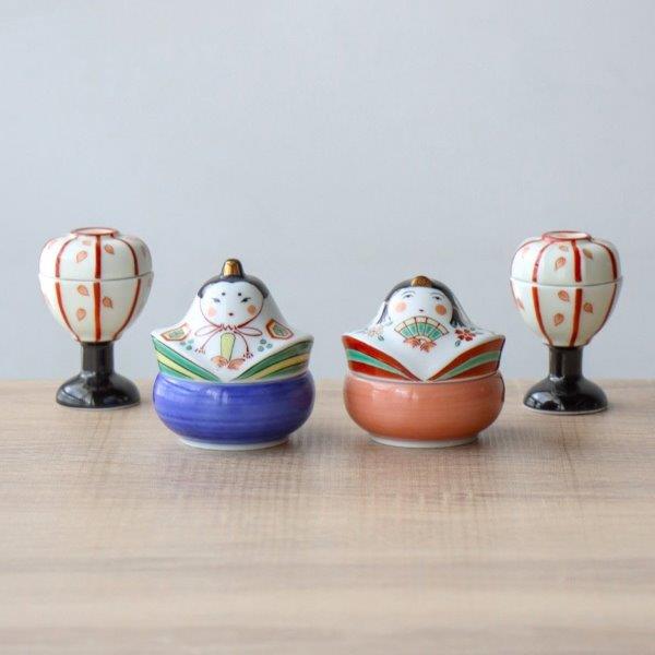 楽天市場】ひな祭り 器 有田焼 錦お雛様 ぼんぼり セット 食器 和食器