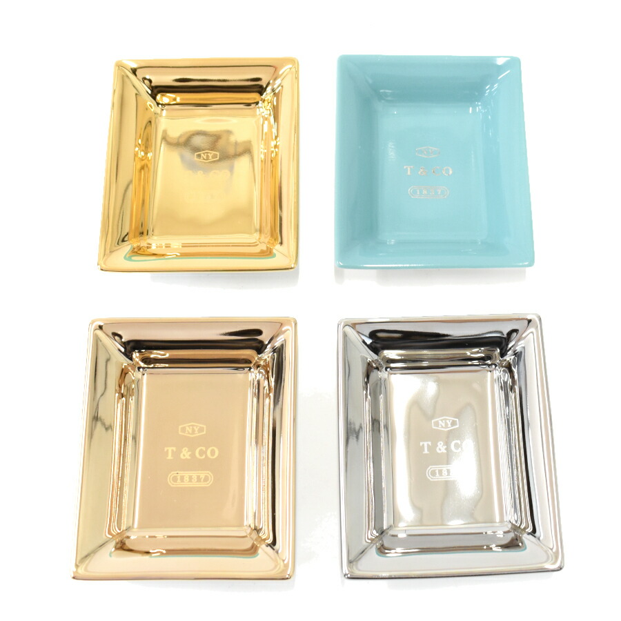 楽天市場】【中古】新品同様 ティファニー 小皿セット メタリック