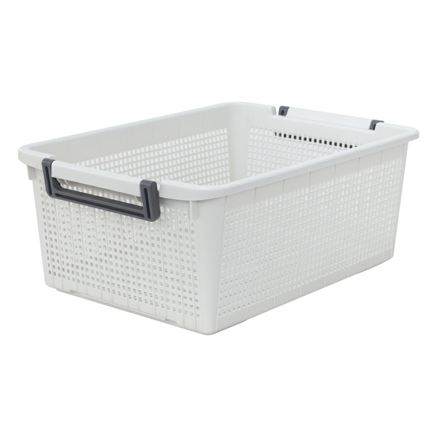 楽天市場】重ね収納バスケット 全2色 選べる4サイズ : 生活便利店不動