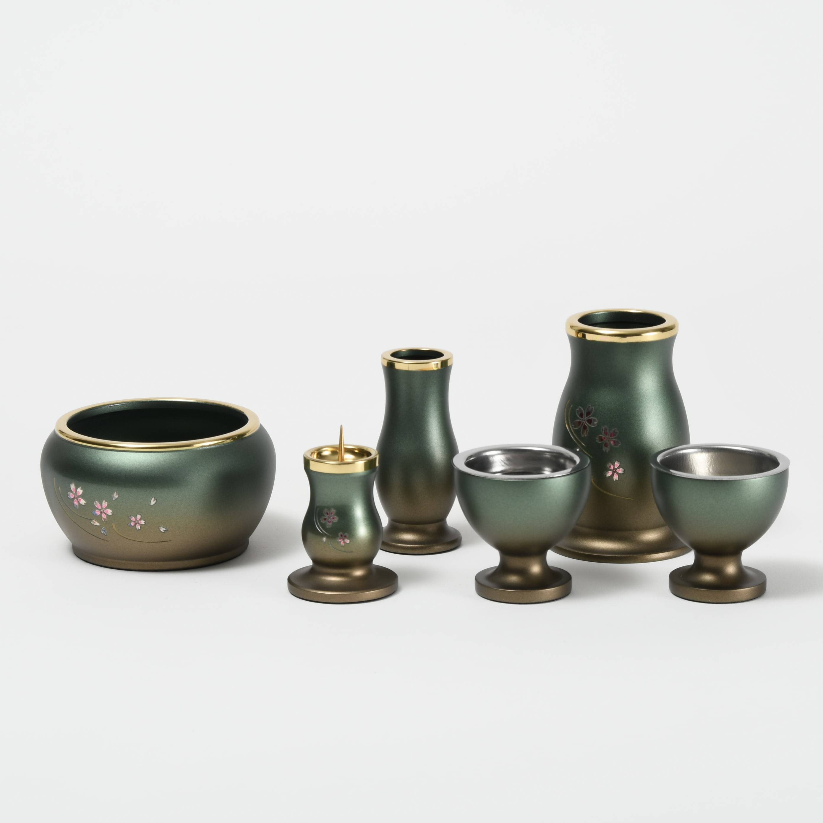 楽天市場】【モダン仏具】仏具セット ルミエール 具足 6点セット 桜彫