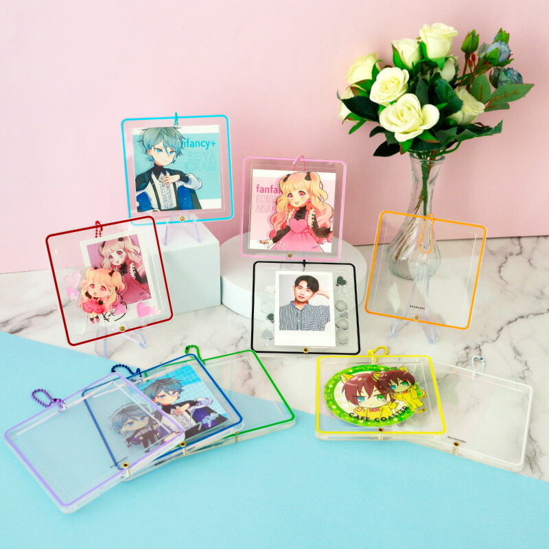 楽天市場】モノカラーアクリルフレーム ラウンドコースター スクエア