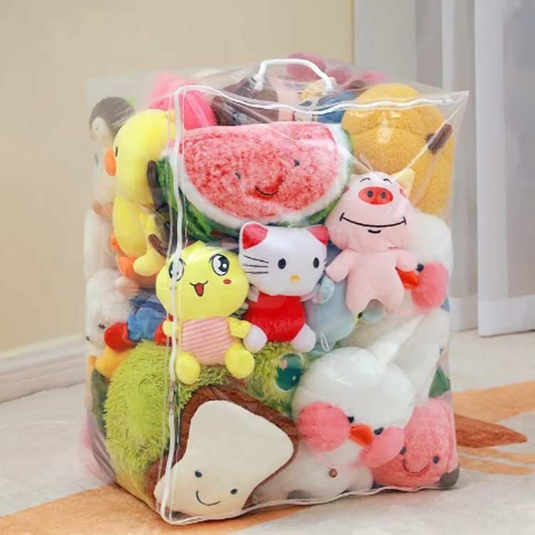 楽天市場】ぬいぐるみ 収納 透明 収納袋 中身が見える おもちゃ収納