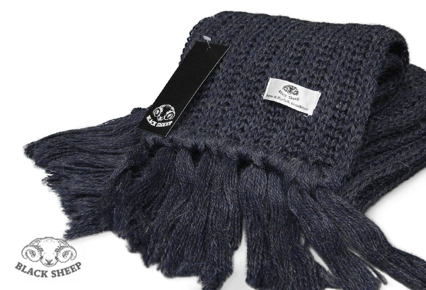 楽天市場】BLACK SHEEP / ブラックシープ ニットマフラー ( 6.Denim