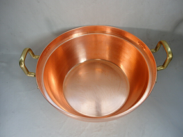 楽天市場】両手鍋 銅製 30cm 内側錫無し 純銅鍋 円付鍋 両手鍋 銅両手