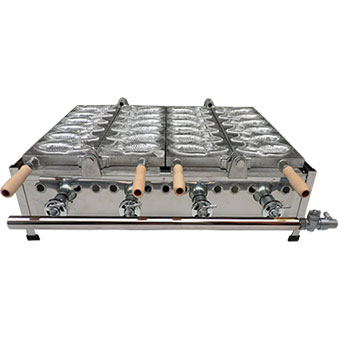 楽天市場】【日本製ガス式 たい焼き機】LPG用マルエフ 鯛焼き器 2連式