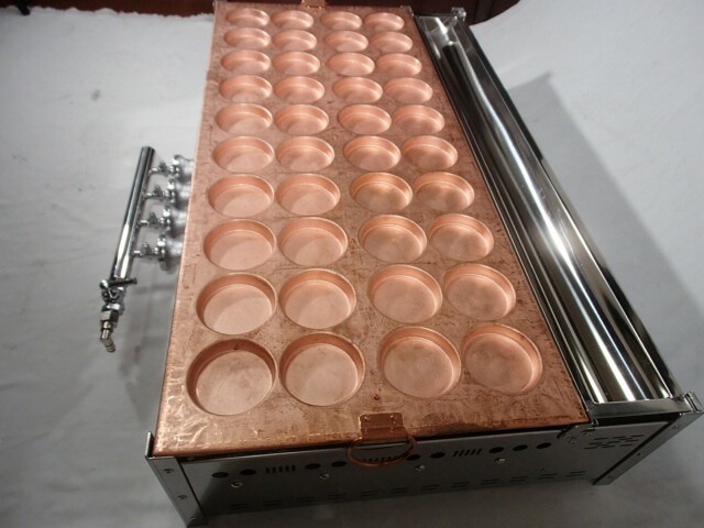 楽天市場】都市ガス専用 業務用 大判焼き器 40穴( 今川焼機 40穴 人気