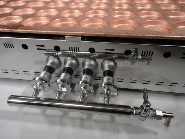 楽天市場】LPG専用 業務用 大判焼き器 40穴今川焼機 40穴 大判焼器