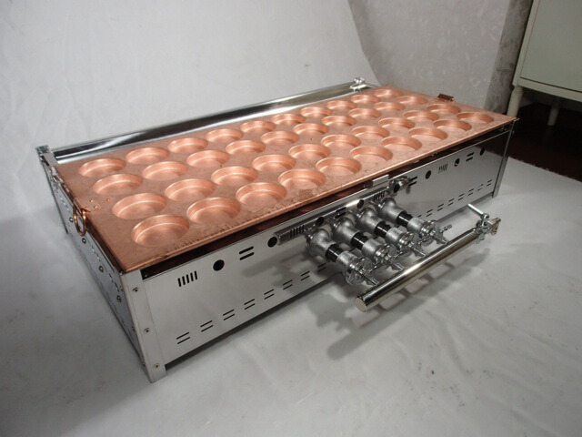 楽天市場】都市ガス専用 業務用 大判焼き器 40穴( 今川焼機 40穴 人気