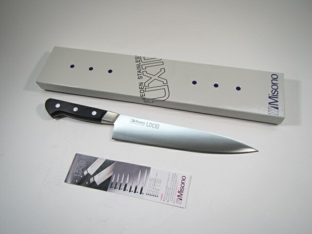 楽天市場】Misono UX10 ミソノ 牛刀 24cm 両刃 713 UX10シリーズ 人気