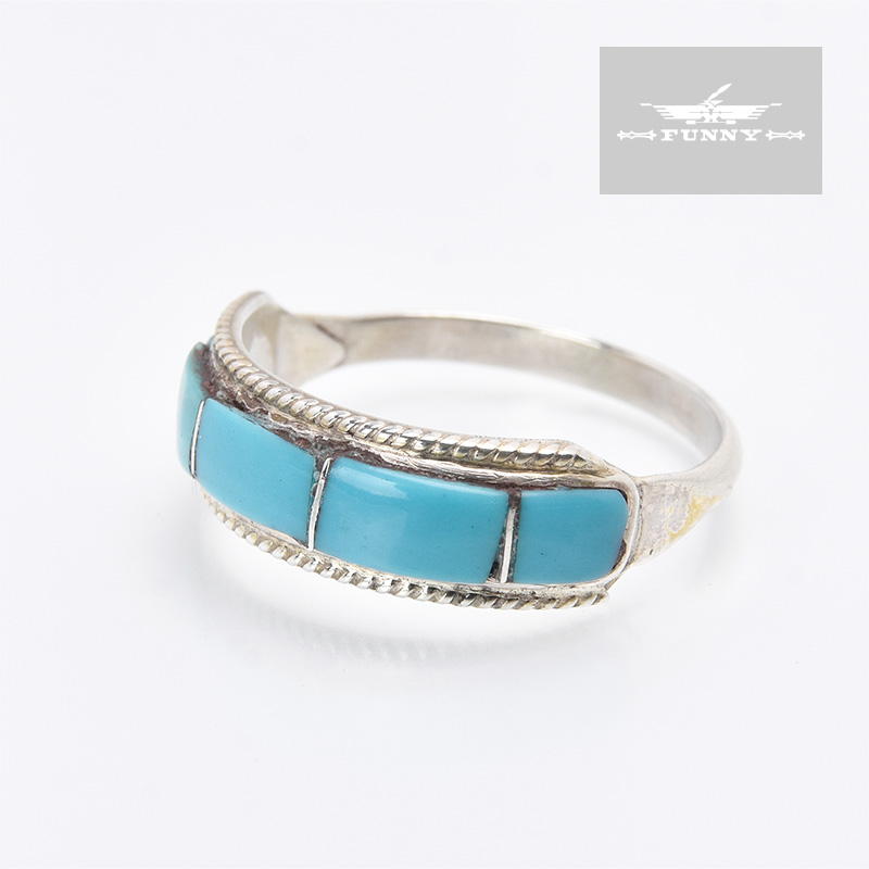 楽天市場】【FUNNY公式ストア】 ズニ族 インレイ リング ターコイズ