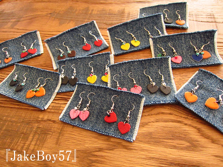 楽天市場】ピアス レザー 本革 ハンドメイド 革作家 工房 軽量