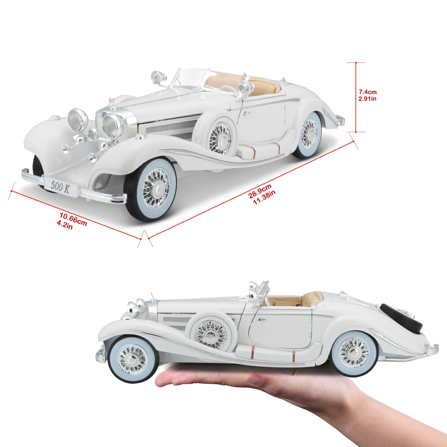 楽天市場】ミニカー 1/18 Maisto メルセデスベンツ 500K スペシャル