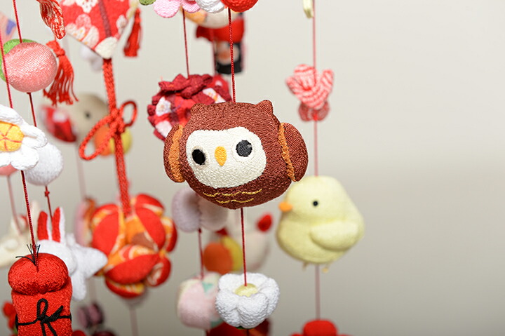 楽天市場】【ひな人形】つるし雛 チリメン二連縁起のつるし飾り大