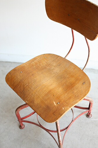 楽天市場】【中古】アンティーク エンジニアチェア 回転キャスター付き