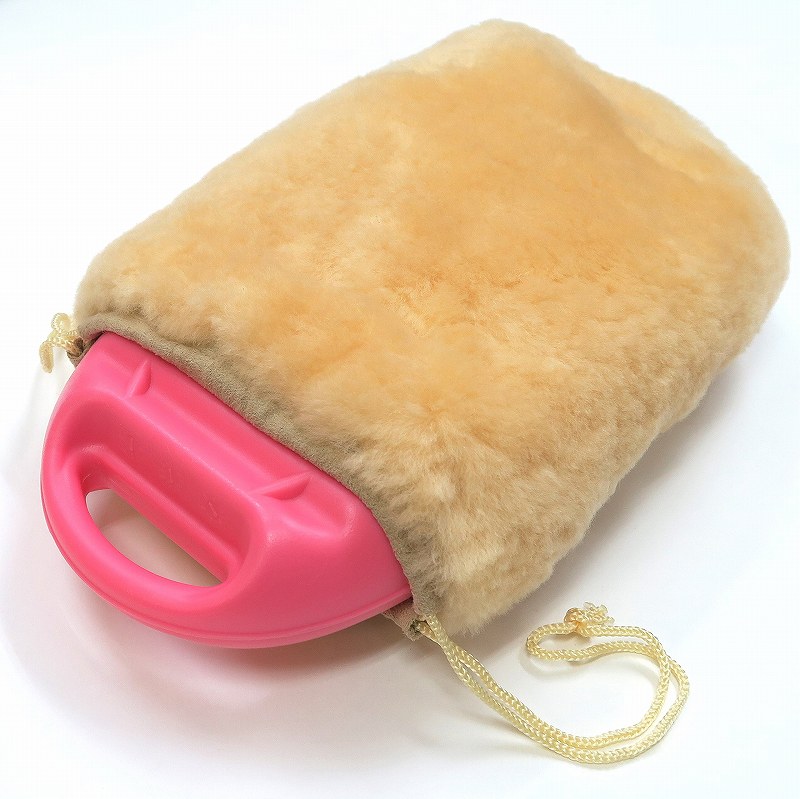 楽天市場】ムートンカバー付き湯たんぽ ムートン湯たんぽ 冷え性対策