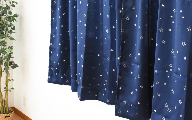 楽天市場】【25日20時〜2H限定10％OFFクーポン】カーテン 星 ドレープ