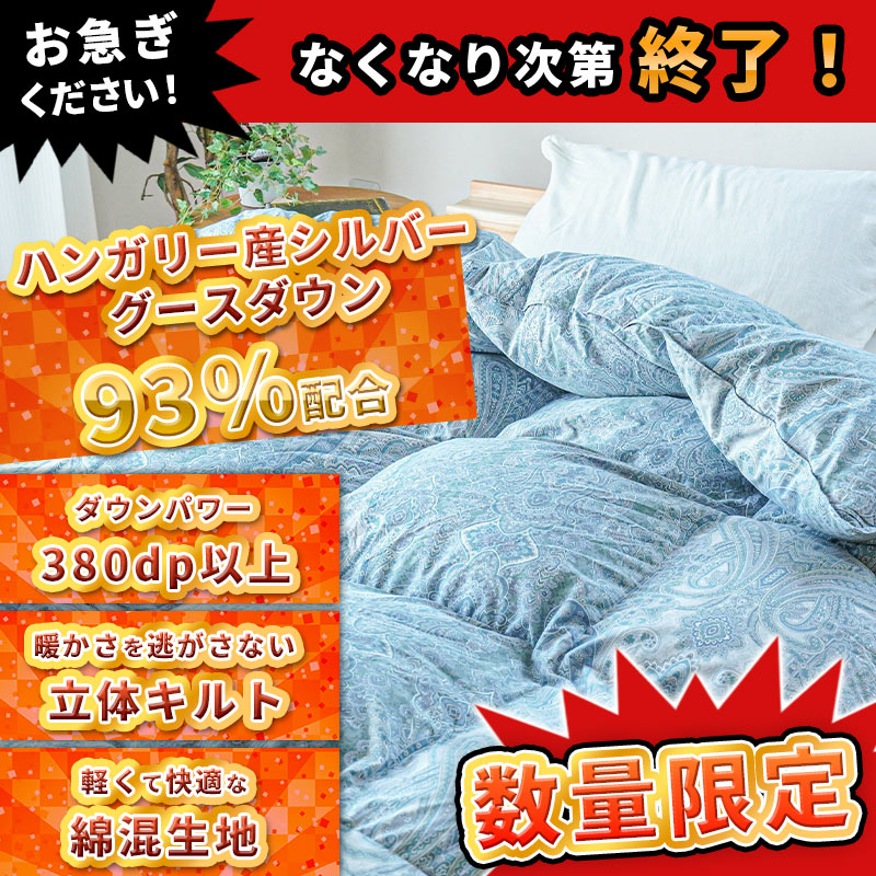 楽天市場】【春・快眠応援10％OFFクーポン】羽毛布団 シングル グース