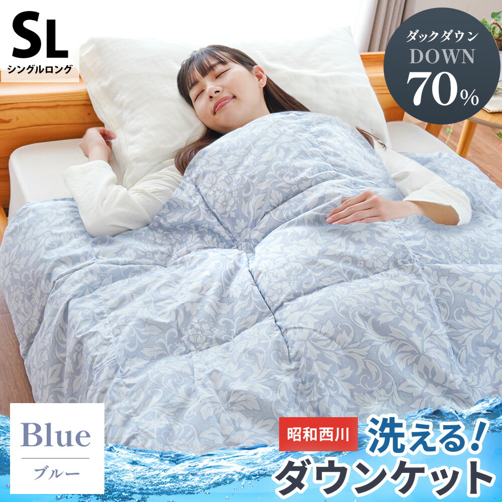楽天市場】【クーポンで200円OFF】西川 ダウンケット シングル 抗菌