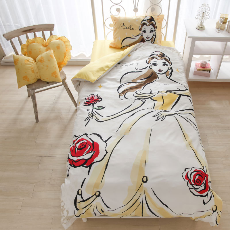 楽天市場】美女と野獣 ベル カバー3点セット 布団カバー シーツ ピロー