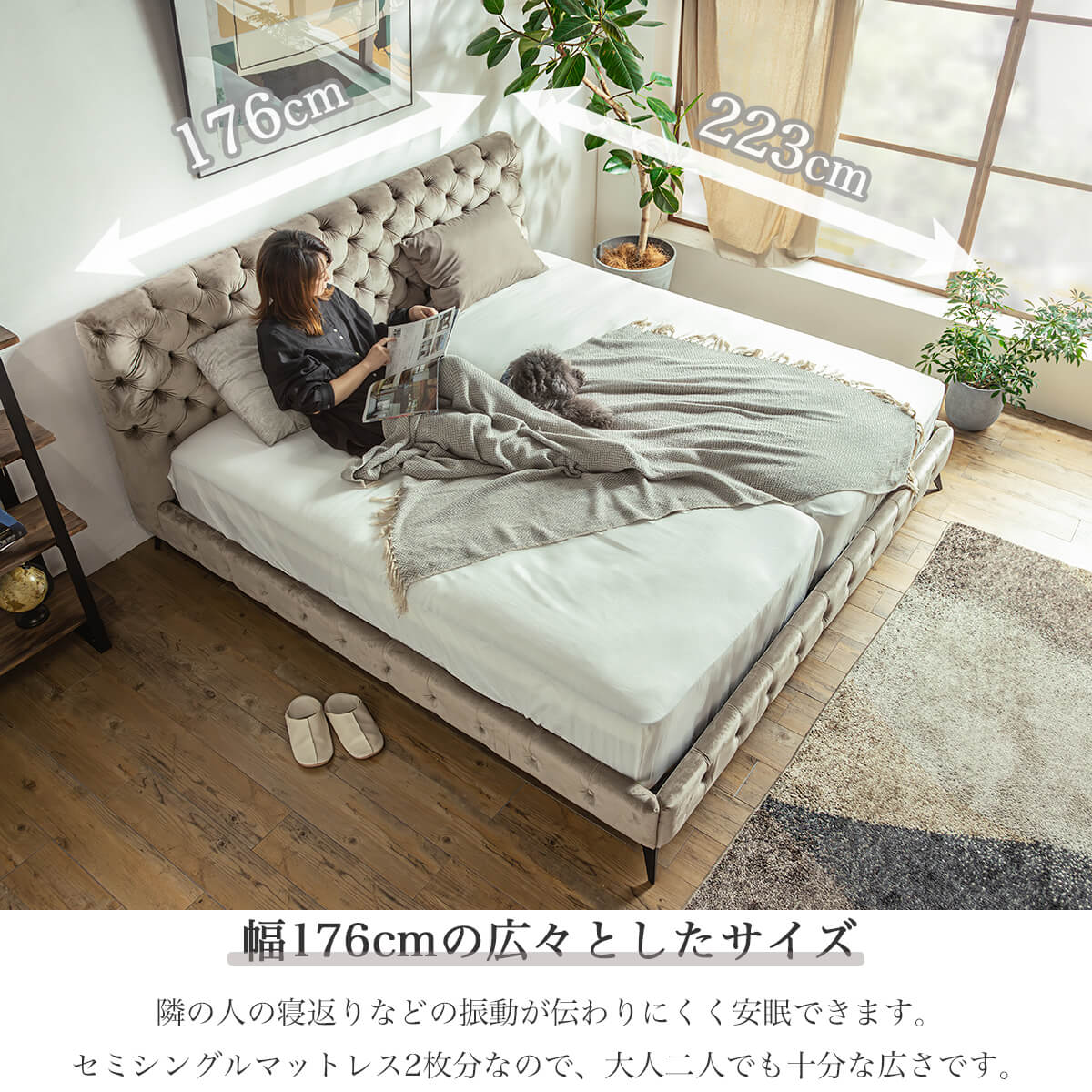 楽天市場】【開梱設置付】ベッドフレーム ベッド クイーン Q クイーン