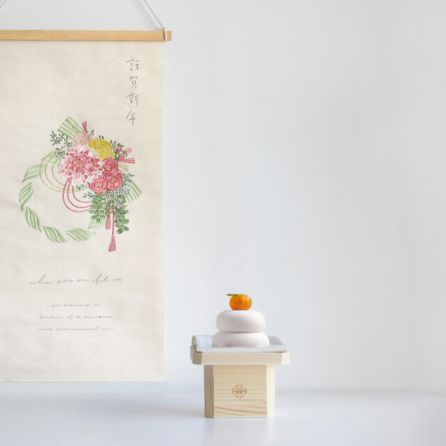 楽天市場】お月見刺繍タペストリー＆三宝ポットセット(お月見 飾り