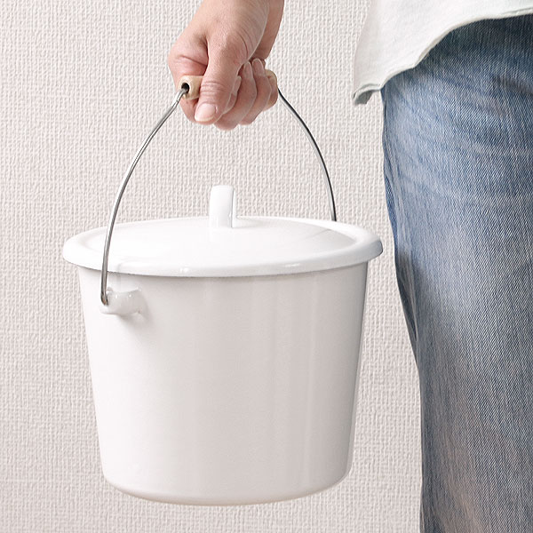 楽天市場】野田琺瑯 蓋付きバケツ【ホーロー 掃除用具 浸け置き洗い