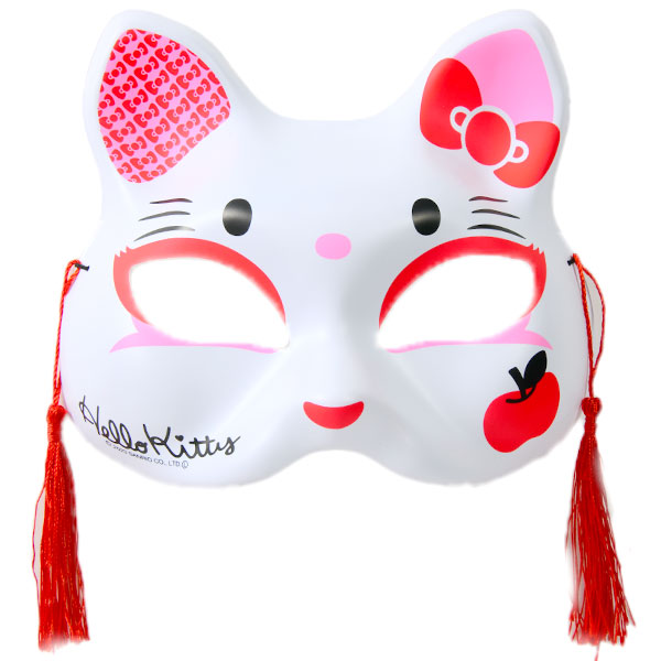 楽天市場】お面 猫面 ハローキティ ／サンリオ 6枚入 { おめん きつね