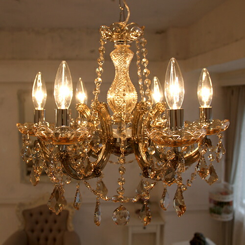 楽天市場】シャンデリア 6灯「サンクチュアリ」( Sanctuary)クリスタル