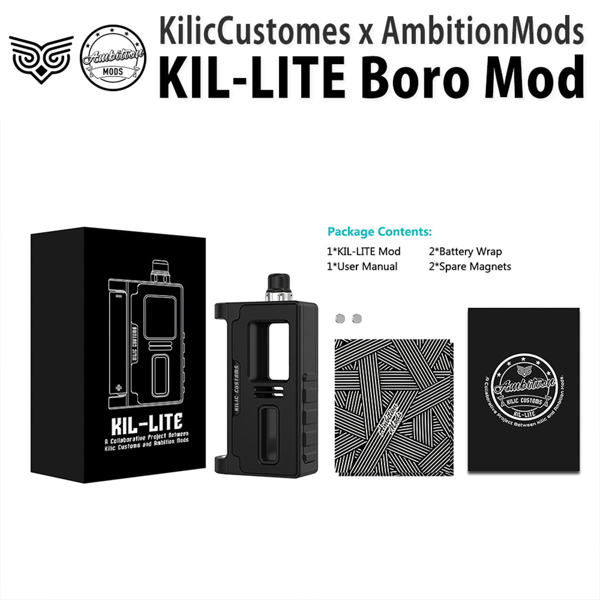 楽天市場】【DNA】 AmbitionMods KIL-LITE BORO MOD DNA60