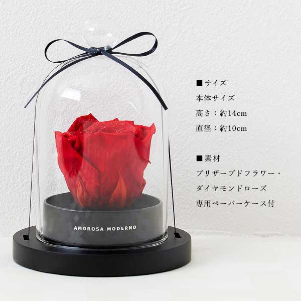 楽天市場】プリザーブドフラワー 幸せのダイヤモンドローズ リトルベル