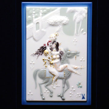 楽天市場】マイセン 陶板【マイセン】meissen陶板画/アラビアンナイト