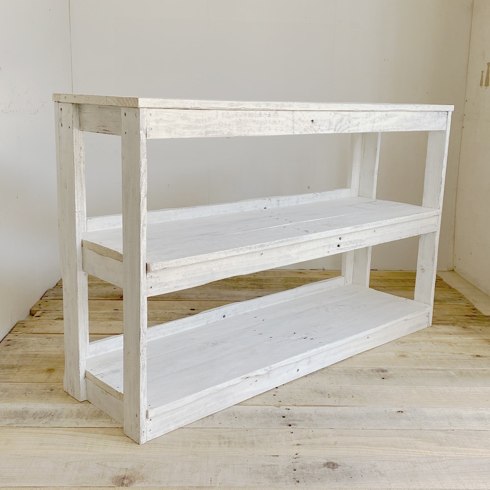 楽天市場】cafemoku オープンシェルフ 幅120cm キャビネット ホワイト